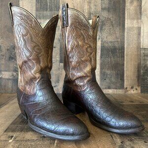 Dan Post Vintage Alligator Western Cowboy Boots Mens 11 D